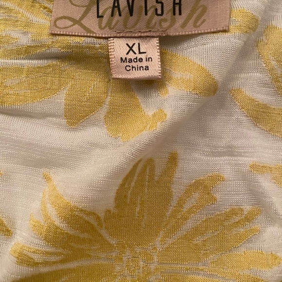 Lavish Sunflower Peasant Blouse XL - Picture 4 of 4